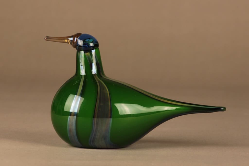 Nuutajärvi lintu , Viherhyyppä, suunnittelija Oiva Toikka, Viherhyyppä