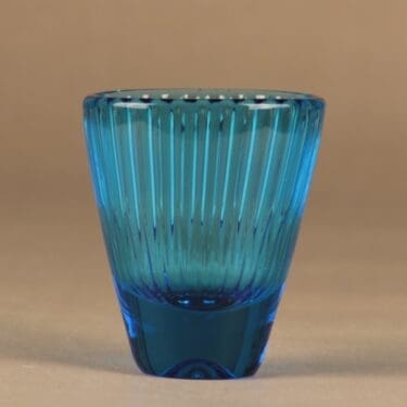 Iittala Löytö maljakko, turkoosi, suunnittelija Erkki Vesanto,