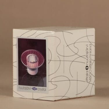 Nuutajärvi Vega kynttilälyhty, kirkas, mattakirkas, suunnittelija Markku Salo,