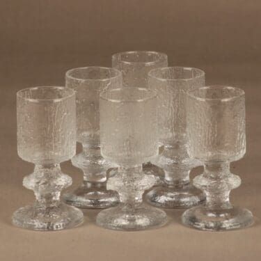 Iittala Senaattori schnapps glass 6 cl, 6 pcs designer Timo Sarpaneva