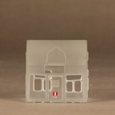 Iittala Iittalan kylä taide-esine, Hakalan kauppa, suunnittelija Jorma Vennola, Hakalan kauppa, signeerattu, numeroitu