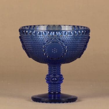 Riihimäen lasi Grapponia kulho, jalallinen, suunnittelija Nanny Still, jalallinen