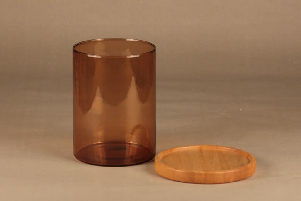 Nuutajärvi Purtilo purkki, puukannella, suunnittelija Kaj Franck, puukannella kuva 2