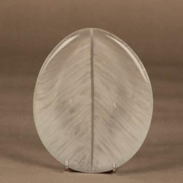 Iittala Lehti taide-esine, signeerattu, suunnittelija Tapio Wirkkala, signeerattu