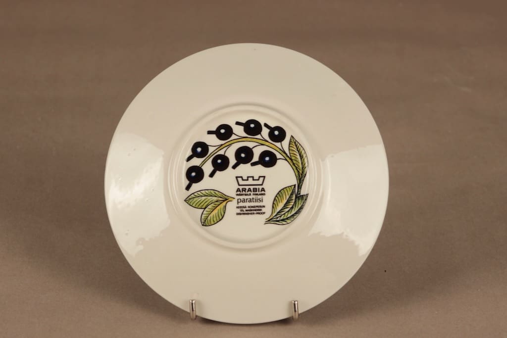 Arabia Paratiisi lautanen, 16.5 cm, suunnittelija Birger Kaipiainen, 16.5 cm, kukka, orvokki kuva 3