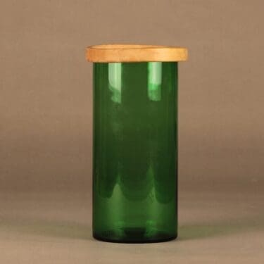 Nuutajärvi Purtilo purkki, puukannella, suunnittelija Kaj Franck, puukannella