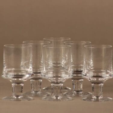Iittala Marski snapsilasi, 5 cl, 6 kpl, suunnittelija Tapio Wirkkala, 5 cl