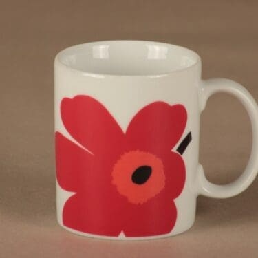 Marimekko Unikko muki, punainen, suunnittelija Maija Isola, kukka, unikko