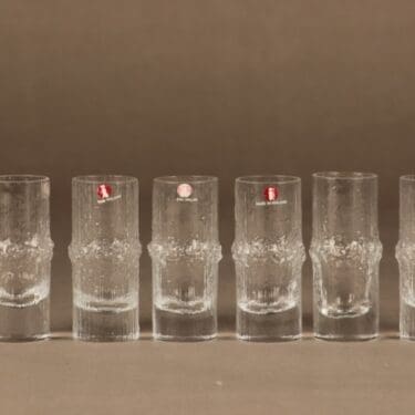 Iittala Niva snapsilasi 3 cl, 6 kpl suunnittelija Tapio Wirkkala
