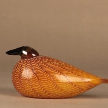 Nuutajärvi lintu , Hakki, suunnittelija Oiva Toikka, Hakki, signeerattu