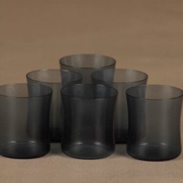 Iittala i-104 snapsilasi, sininen, 6 kpl, suunnittelija Timo Sarpaneva,