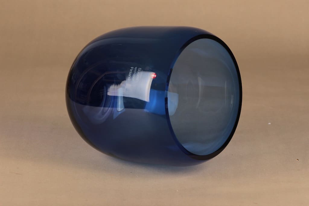 Iittala Pro Arte maljakko, signeerattu, suunnittelija Oiva Toikka, signeerattu kuva 2