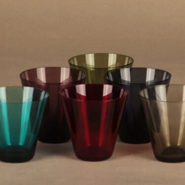 Nuutajärvi Kimara lasi, 20 cl, 6 kpl, suunnittelija Kaj Franck, 20 cl