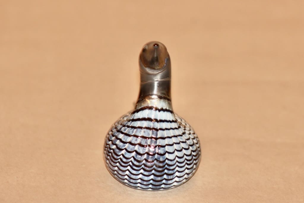 Nuutajärvi lintu Mustapää-uikku suunnittelija Oiva Toikka 3