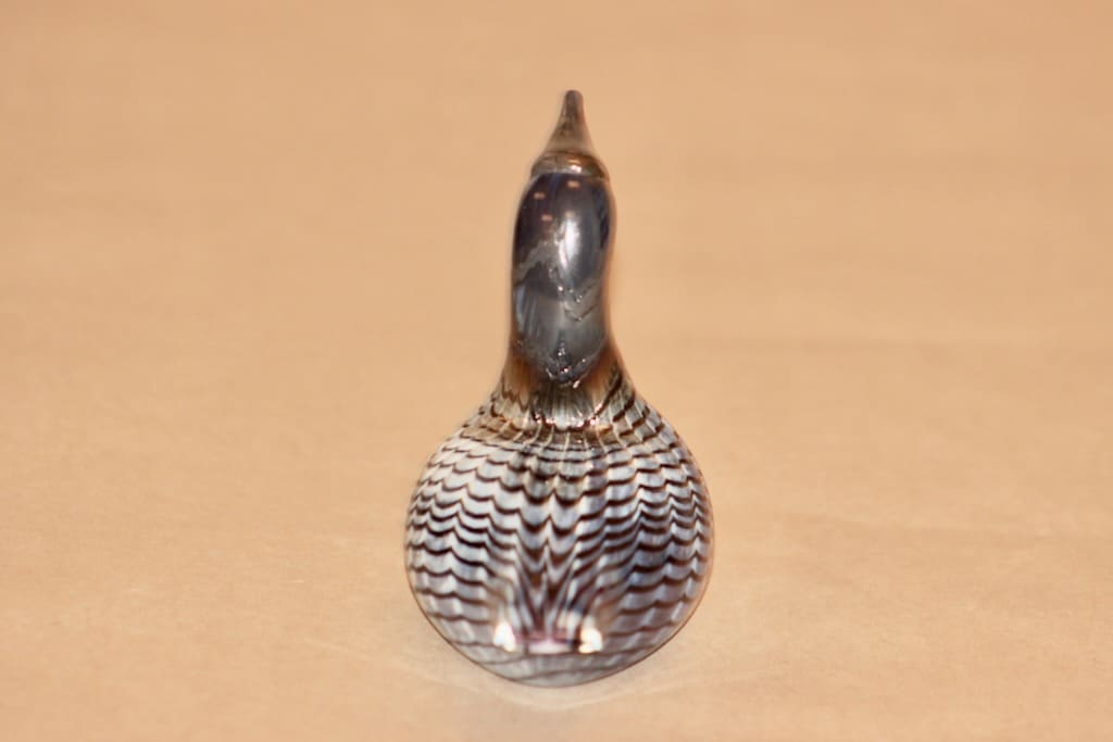 Nuutajärvi lintu Mustapää-uikku suunnittelija Oiva Toikka 4