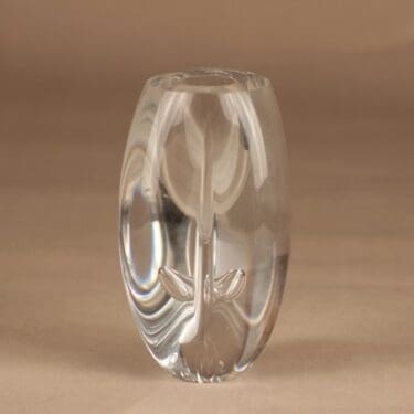 Iittala Claritas taide-esine, signeerattu c-sarja suunnittelija Timo Sarpaneva