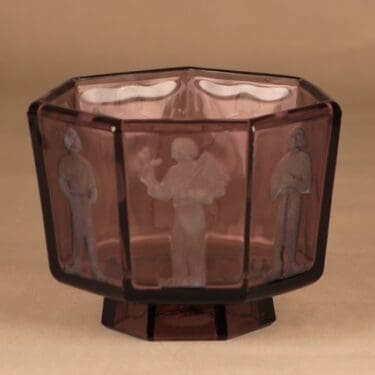 Riihimäen lasi malja Seitsemän veljestä suunnittelija Antti Salmenlinna