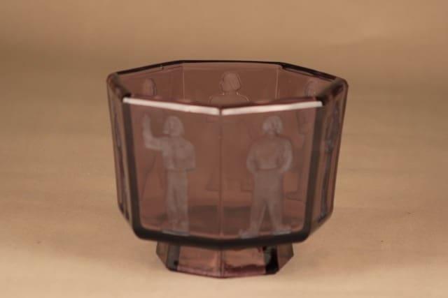 Riihimäen lasi malja Seitsemän veljestä suunnittelija Antti Salmenlinna 2