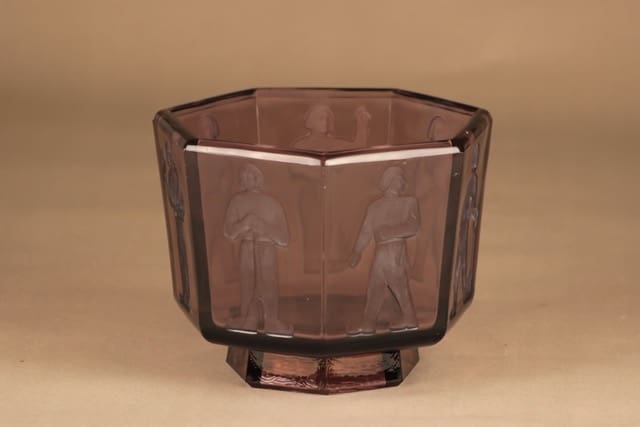 Riihimäen lasi malja Seitsemän veljestä suunnittelija Antti Salmenlinna 4