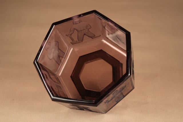 Riihimäen lasi malja Seitsemän veljestä suunnittelija Antti Salmenlinna 5