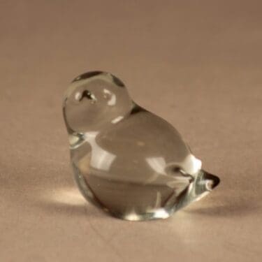 Nuutajärvi lintu, signeerattu suunnittelija Jaakko Niemi