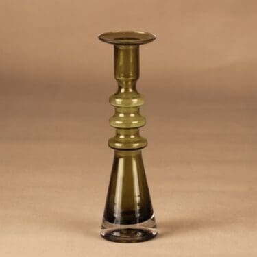 Riihimäen lasi Pagoda maljakko, sammaleenvihreä suunnittelija Nanny Still