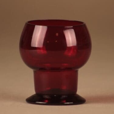 Nuutajärvi 1111 viinilasi rubiininpunainen suunnittelija Kaj Franck