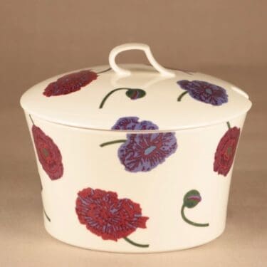 Arabia Illusia terriini, tumma lila, suunnittelija Fujiwo ishimoto, kukka