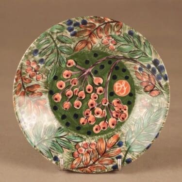 Arabia Pro Arte Hubertus lautanen, Pihlaja, suunnittelija Dorrit von Fieandt, Pihlaja, pihlaja