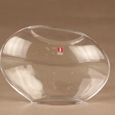 Iittala Aava maljakko, kirkas, suunnittelija Markku Salo, moderni