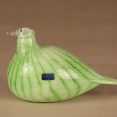 Nuutajärvi yrityslintu, signeerattu, suunnittelija Oiva Toikka, signeerattu