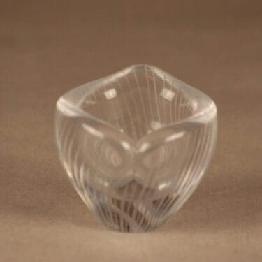 Iittala 3132 taidelasi, signeerattu, suunnittelija Tapio Wirkkala, signeerattu