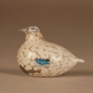 Nuutajärvi lintu , Kiiruna, suunnittelija Oiva Toikka, Kiiruna, signeerattu