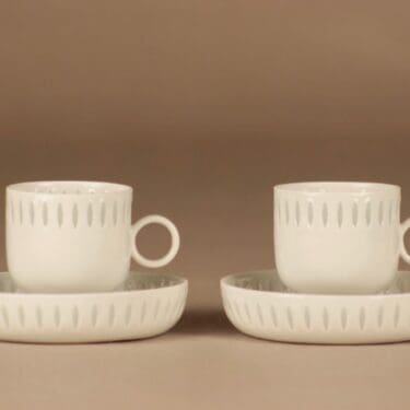 Arabia Riisiposliini mokkakuppi, 10 cl, suunnittelija Richard Lindh, 10 cl