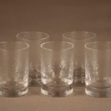 Iittala Mini snapsilasi, , 5 kpl, suunnittelija Tapio Wirkkala, , 4 cl