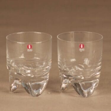 Iittala Kippis juomalasi, kirkas, 2 kpl, suunnittelija Timo Sarpaneva,