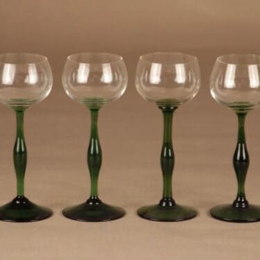 Karhula viinilasi, 10 cl, 4 kpl, suunnittelija Göran Hongell, 10 cl