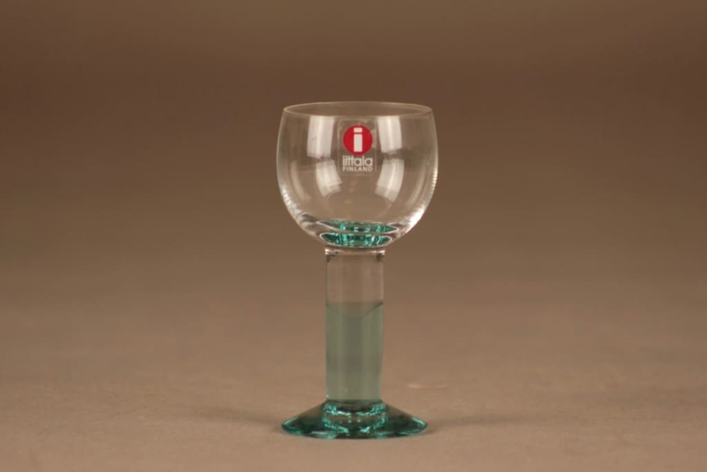 Iittala Mondo snapsilasi vihreä, 6 kpl suunnittelija Kerttu Nurminen 2