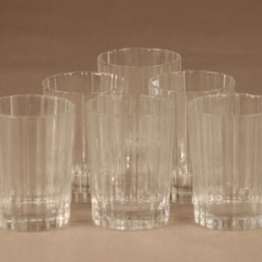 Iittala Spektro juomalasi, kirkas, 6 kpl, suunnittelija Heikki Orvola,