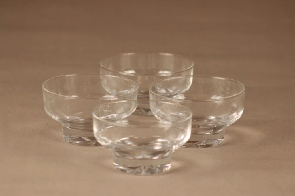 Iittala Jäänsärkijä annoskulho, 20 cl, 4 kpl, suunnittelija Tapio Wirkkala, 20 cl