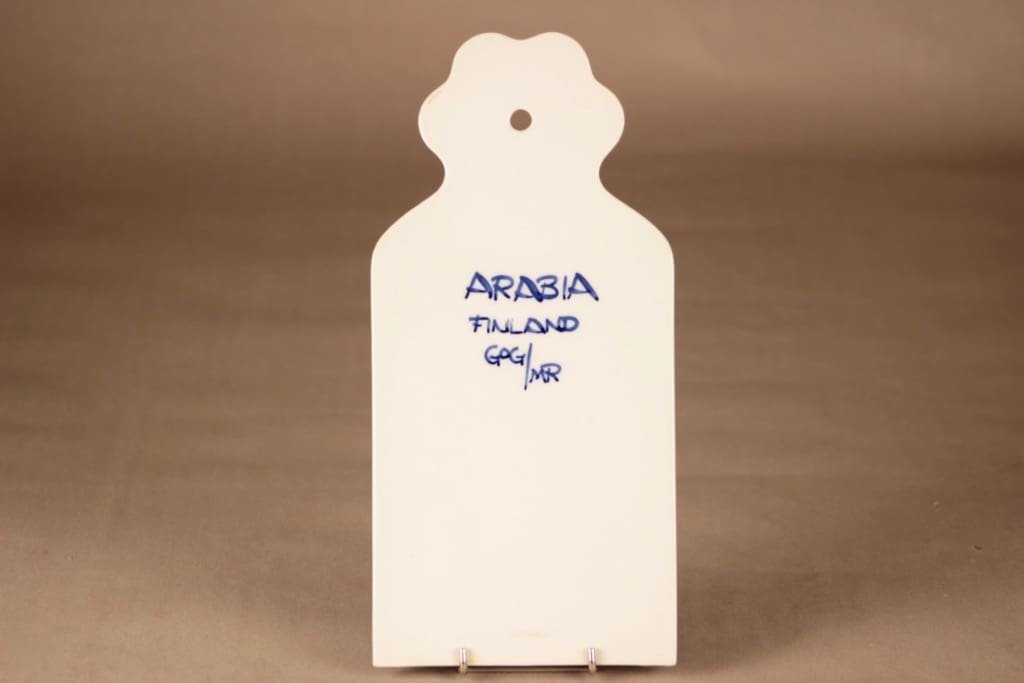 Arabia Köökki talouslevy, käsinmaalattu, suunnittelija Gunvor Olin-Grönqvist, käsinmaalattu, signeerattu kuva 3