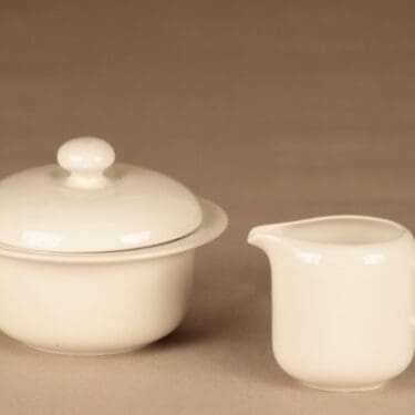 Arabia Arctica sokerikko ja kermakko suunnittelija Inkeri Leivo