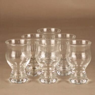 Nuutajärvi Viapori viinilasi 6 kpl suunnittelija Inkeri Toikka