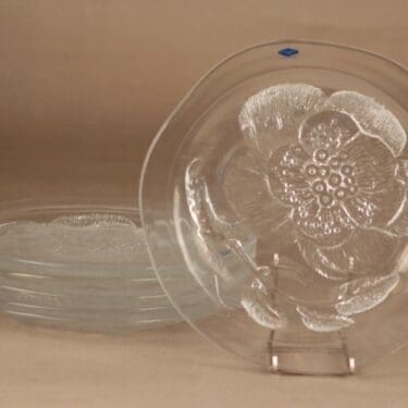 Nuutajärvi Pioni lautanen, 26 cm, 6 kpl, suunnittelija Oiva Toikka, 26 cm