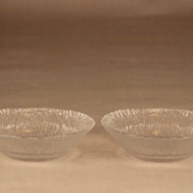 Iittala Solaris kulho, kirkas, 2 kpl, suunnittelija Tapio Wirkkala,