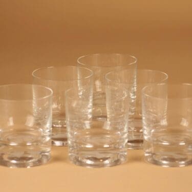 Iittala Future olutlasi, kirkas, 4 kpl, suunnittelija Tapio Wirkkala, 35 cl