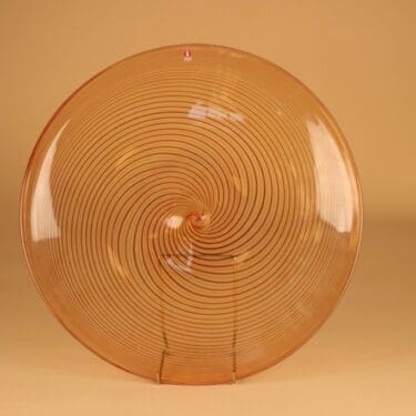 Nuutajärvi Pro Arte taidelasilautanen, Palazzo, suunnittelija Kerttu Nurminen, Palazzo, signeerattu