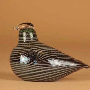 Nuutajärvi lintu , Alli, suunnittelija Oiva Toikka, Alli, signeerattu