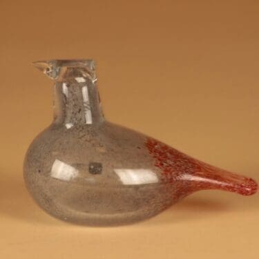 Nuutajärvi lintu , Kuukkeli, suunnittelija Oiva Toikka, Kuukkeli, signeerattu