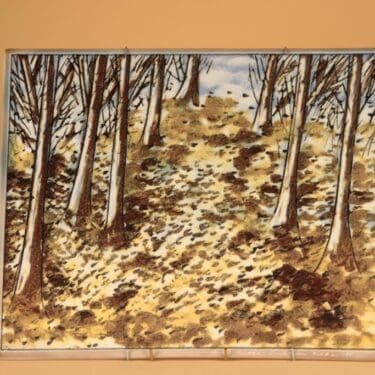 Arabia HLS seinätaulu, Kevät, suunnittelija Heljä Liukko-Sundström, Kevät, signeerattu